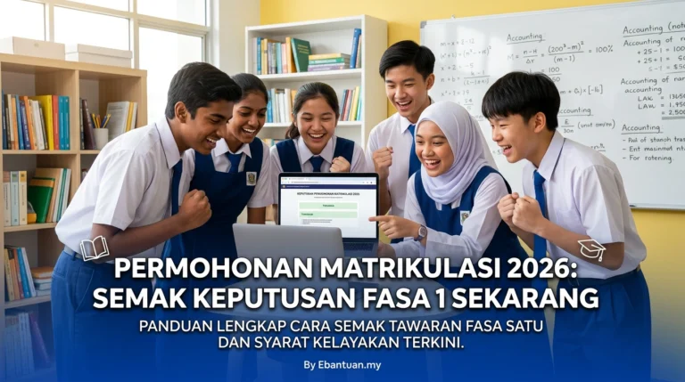 Permohonan Matrikulasi 2026: Semak Keputusan Fasa 1 Sekarang