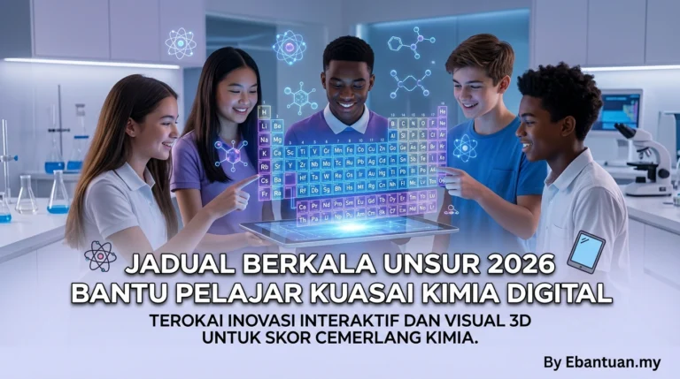 Jadual Berkala Unsur 2026 Bantu Pelajar Kuasai Kimia Digital