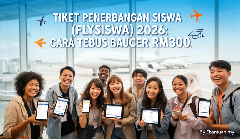 Tiket Penerbangan Siswa (FLYsiswa) 2026: Cara Tebus Baucer RM300