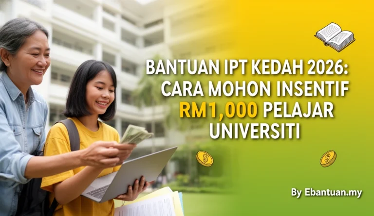 Bantuan IPT Kedah 2026: Cara Mohon Insentif RM1,000 Pelajar Universiti