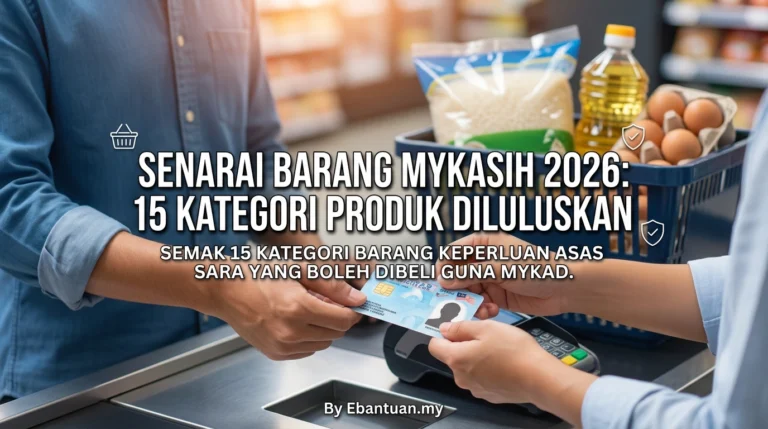 Senarai barang MyKasih 2026: 15 kategori produk diluluskan