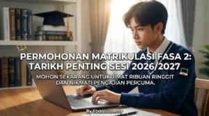 Permohonan Matrikulasi Fasa 2: Tarikh Penting Sesi 2026/2027