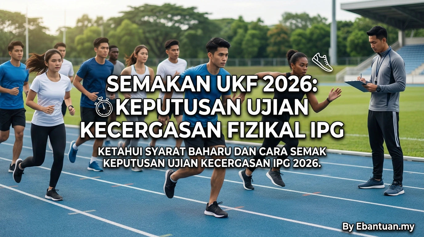 Semakan UKF 2026: Keputusan Ujian Kecergasan Fizikal IPG 1 Semakan UKF 2026: Keputusan Ujian Kecergasan Fizikal IPG