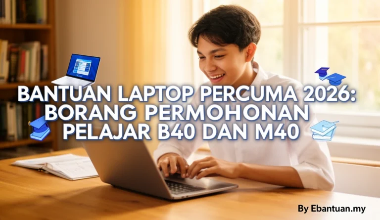 Bantuan Laptop Percuma 2026: Borang Permohonan Pelajar B40 dan M40