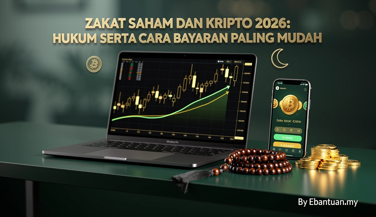 Zakat Saham dan Kripto 2026: Hukum Serta Cara Bayaran Paling Mudah