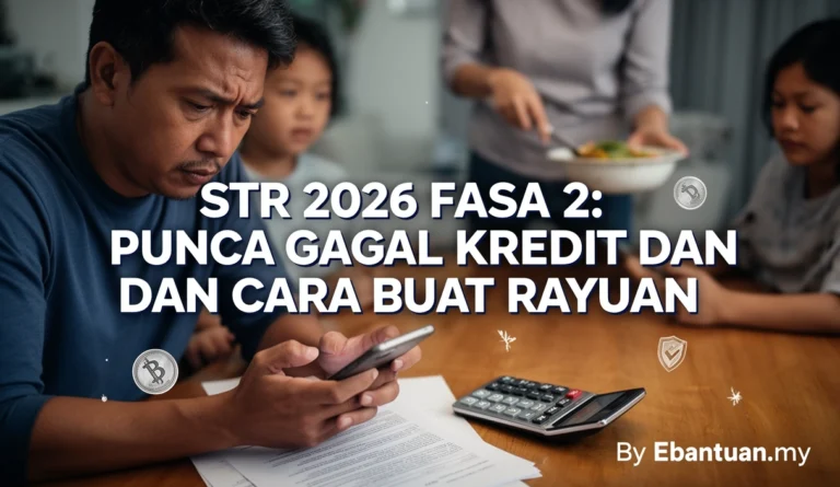 STR 2026 Fasa 2: Punca Gagal Kredit dan Cara Buat Rayuan
