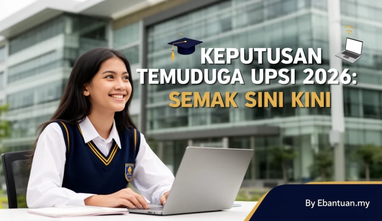 Keputusan Temuduga UPSI 2026: Semak Sini Kini