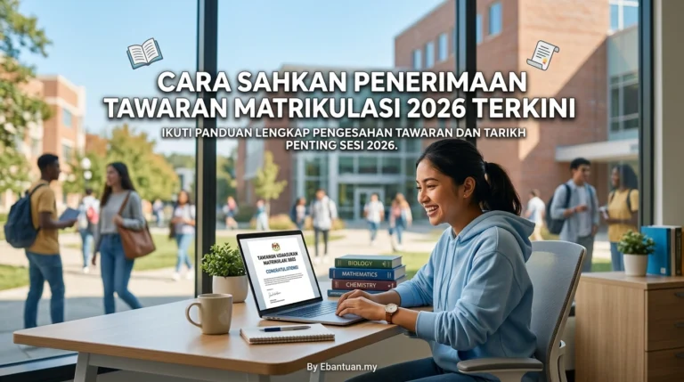 Cara Sahkan Penerimaan Tawaran Matrikulasi 2026 Terkini