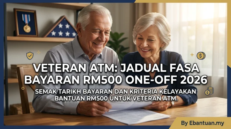 Veteran ATM: Jadual Fasa Bayaran RM500 One-Off 2026