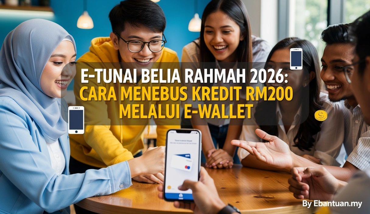 E-Tunai Belia Rahmah 2026: Cara Menebus Kredit RM200 Melalui E-Wallet