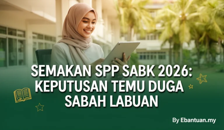 Semakan SPP SABK 2026: Keputusan Temu Duga Sabah Labuan