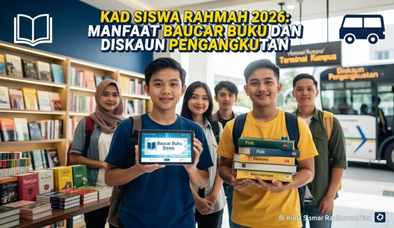 Kad Siswa Rahmah 2026: Manfaat Baucar Buku dan Diskaun Pengangkutan