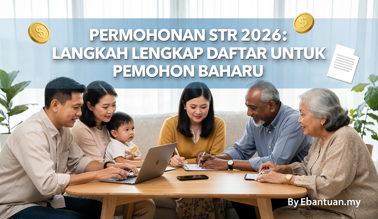 Permohonan STR 2026: Langkah Lengkap Daftar Untuk Pemohon Baharu 1 Permohonan STR 2026: Langkah Lengkap Daftar Untuk Pemohon Baharu