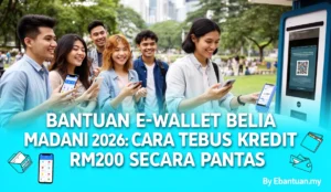 Bantuan e-Wallet Belia Madani 2026: Cara Tebus Kredit RM200 Secara Pantas