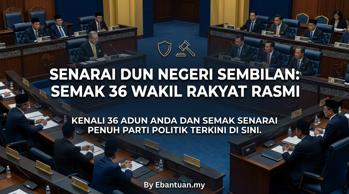 Senarai DUN Negeri Sembilan: Semak 36 Wakil Rakyat Rasmi