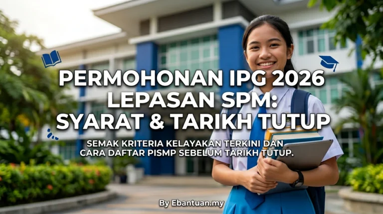 Permohonan IPG 2026 Lepasan SPM: Syarat & Tarikh Tutup