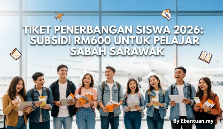 Tiket Penerbangan Siswa 2026: Subsidi RM600 Untuk Pelajar Sabah Sarawak