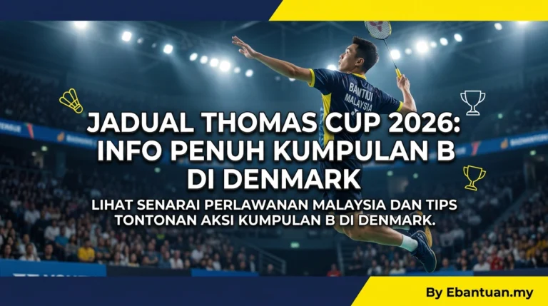 Jadual Thomas Cup 2026: Info Penuh Kumpulan B di Denmark