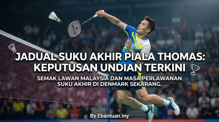 Jadual Suku Akhir Piala Thomas: Keputusan Undian Terkini
