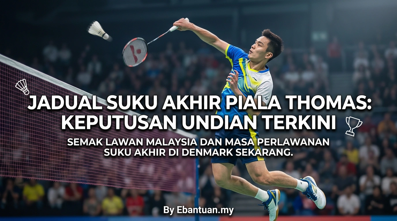 Jadual Suku Akhir Piala Thomas: Keputusan Undian Terkini