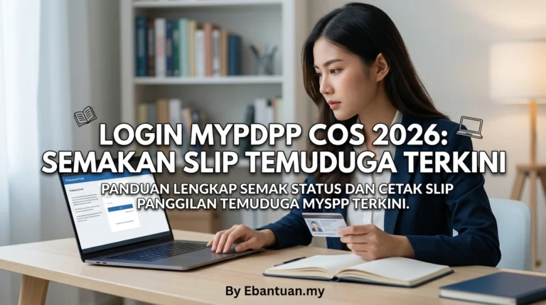 Login MyPDPP COS 2026: Semakan Slip Temuduga Terkini