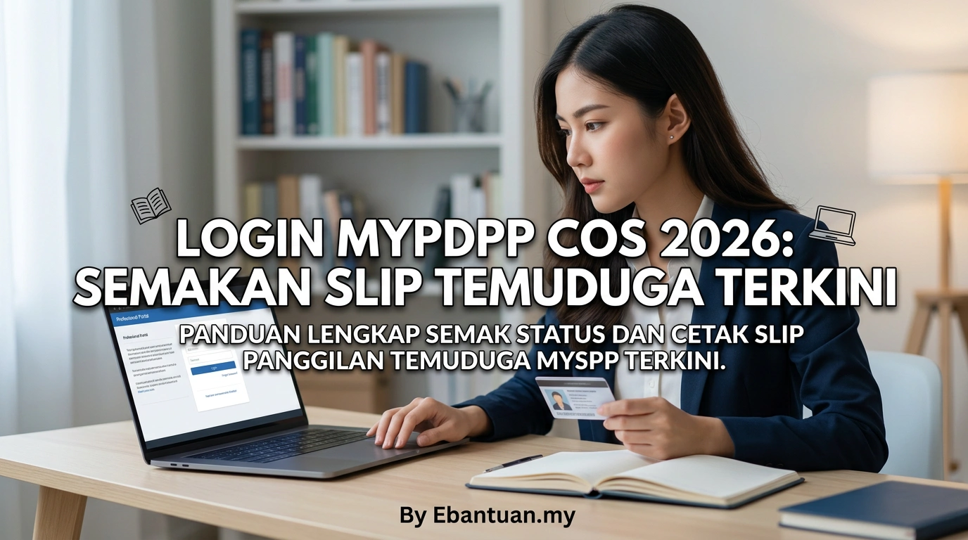 Login MyPDPP COS 2026: Semakan Slip Temuduga Terkini