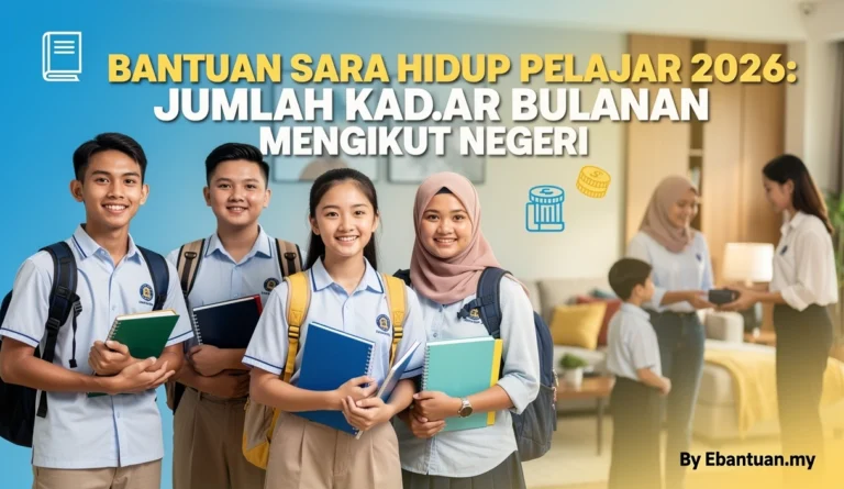 Bantuan Sara Hidup Pelajar 2026: Jumlah Kadar Bulanan Mengikut Negeri