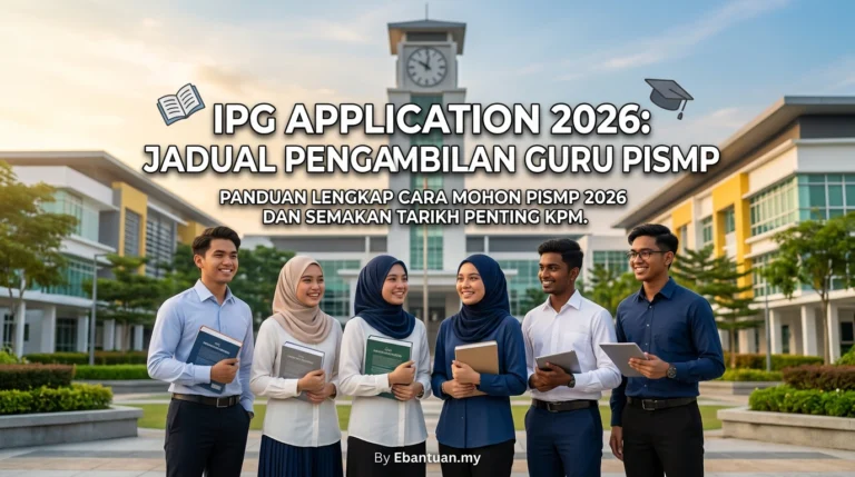 IPG Application 2026: Jadual Pengambilan Guru PISMP