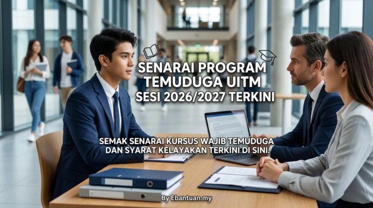 Senarai Program Temuduga UiTM Sesi 2026/2027 Terkini