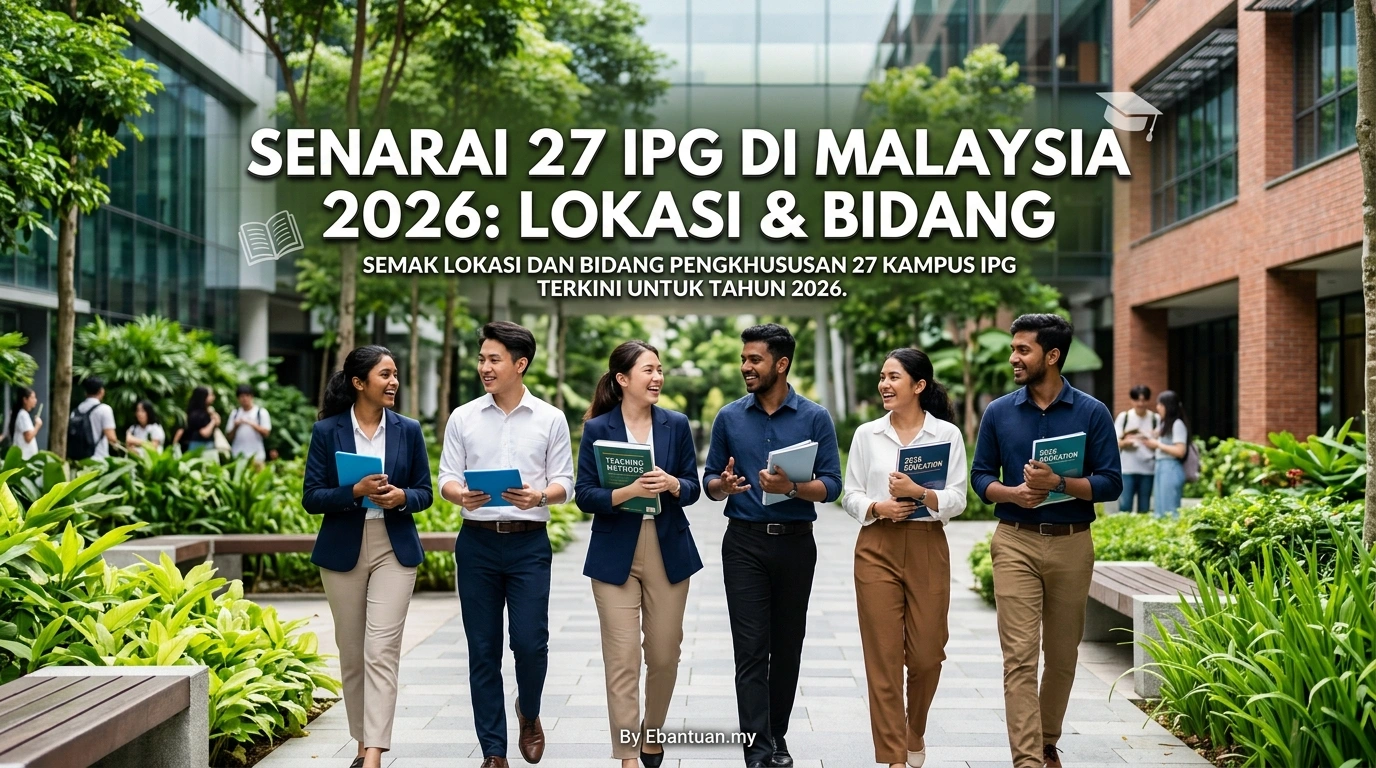 Senarai 27 IPG di Malaysia 2026: Lokasi & Bidang