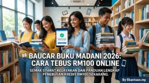 Baucar Buku Madani 2026: Cara Tebus RM100 Online