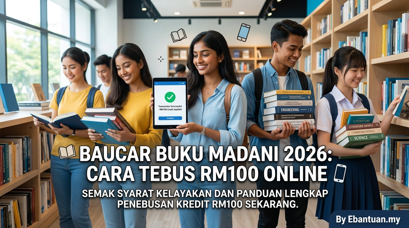 Baucar Buku Madani 2026: Cara Tebus RM100 Online 1 Baucar Buku Madani 2026: Cara Tebus RM100 Online