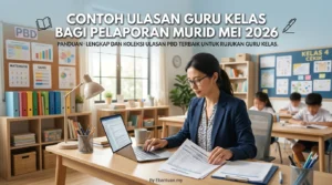 Contoh Ulasan Guru Kelas Bagi Pelaporan Murid Mei 2026