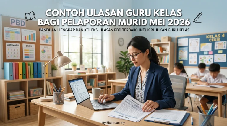 Contoh Ulasan Guru Kelas Bagi Pelaporan Murid Mei 2026