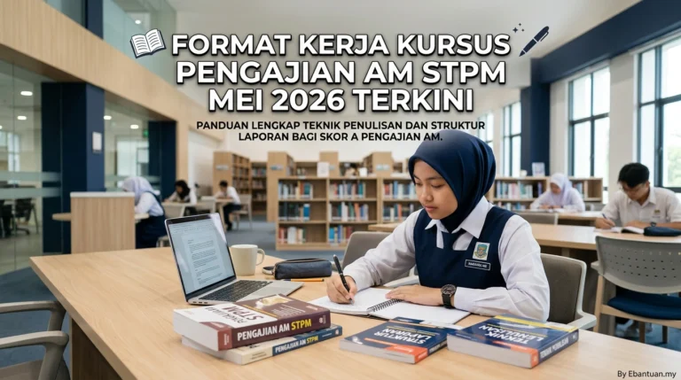 Format Kerja Kursus Pengajian Am STPM Mei 2026 Terkini