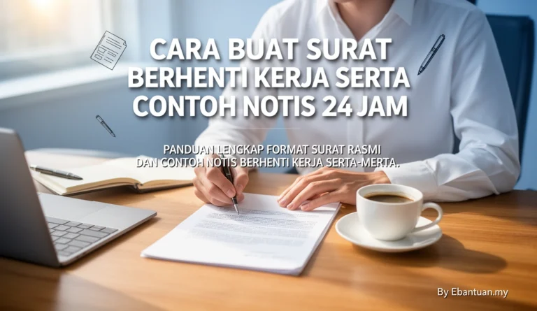 Cara Buat Surat Berhenti Kerja Serta Contoh Notis 24 Jam