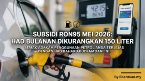 Subsidi RON95 Mei 2026: Had Bulanan Dikurangkan 150 Liter