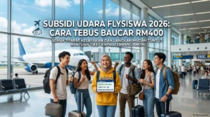 Subsidi Udara FLYsiswa 2026: Cara Tebat Baucar RM400