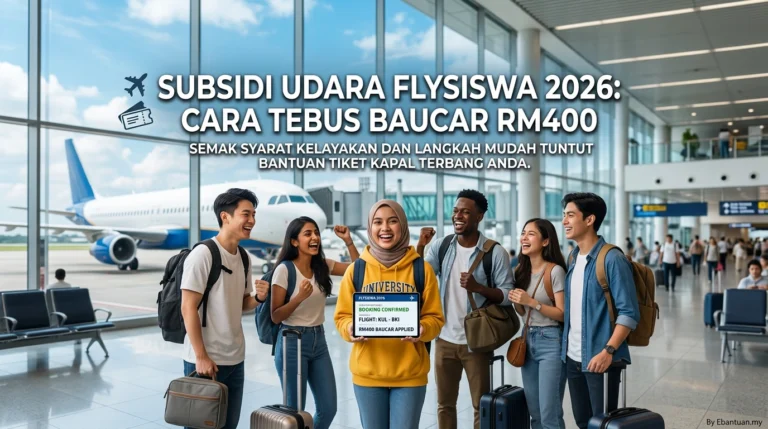 Subsidi Udara FLYsiswa 2026: Cara Tebat Baucar RM400