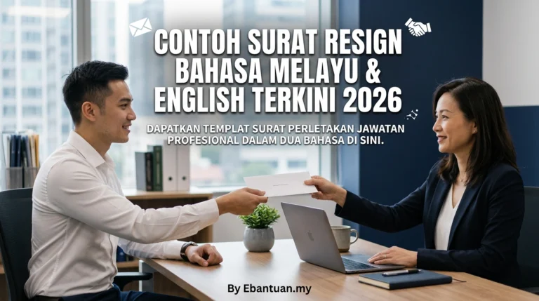 Contoh Surat Resign Bahasa Melayu & English Terkini 2026