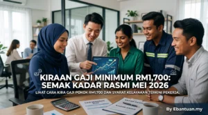 Kiraan Gaji Minimum RM1,700: Semak Kadar Rasmi Mei 2026