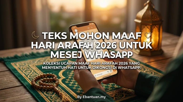 Teks Mohon Maaf Hari Arafah 2026 Untuk Mesej WhatsApp