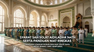 Syarat Sah Solat Aidiladha 1447H Serta Panduan Niat Ringkas