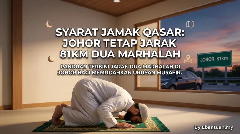 Syarat Jamak Qasar: Johor Tetap Jarak 81km Dua Marhalah