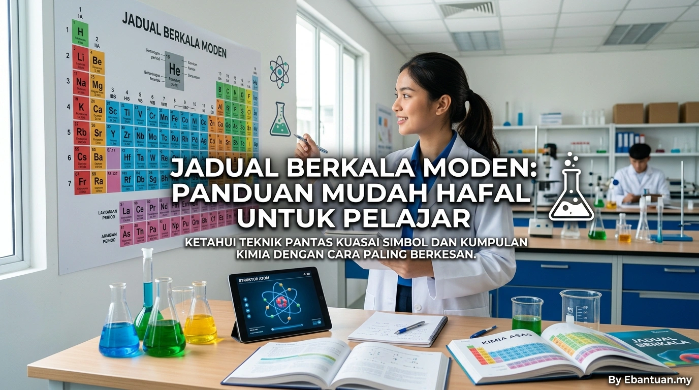 Jadual Berkala Moden: Panduan Mudah Hafal Untuk Pelajar