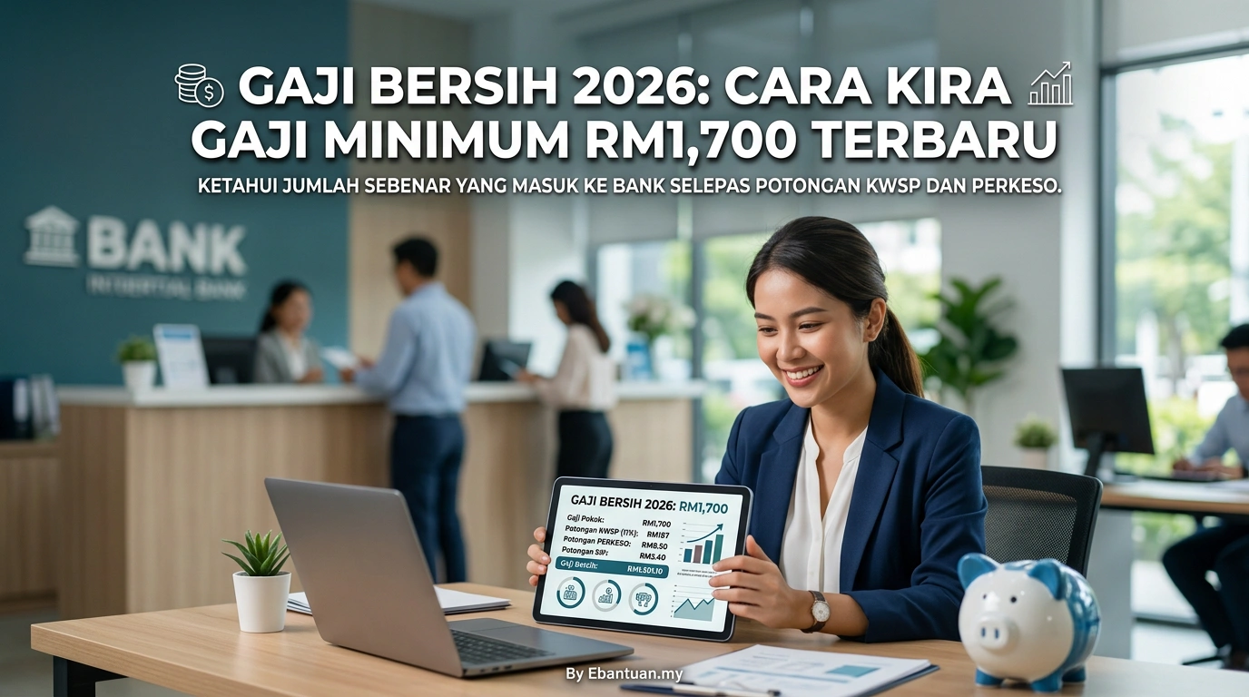 Gaji Bersih 2026: Cara Kira Gaji Minimum RM1,700 Terbaru 1 Gaji Bersih 2026: Cara Kira Gaji Minimum RM1,700 Terbaru