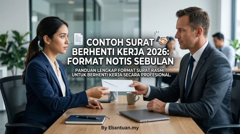 Contoh Surat Berhenti Kerja 2026: Format Notis Sebulan