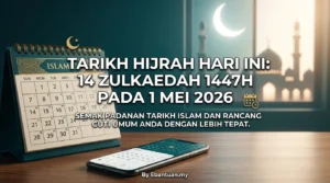 Tarikh Hijrah Hari Ini: 14 Zulkaedah 1447H Pada 1 Mei 2026