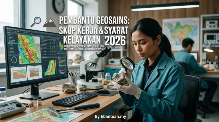 Pembantu Geosains: Skop Kerja & Syarat Kelayakan 2026