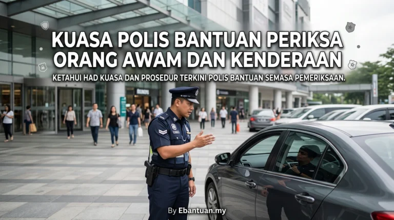 Kuasa Polis Bantuan Periksa Orang Awam Dan Kenderaan